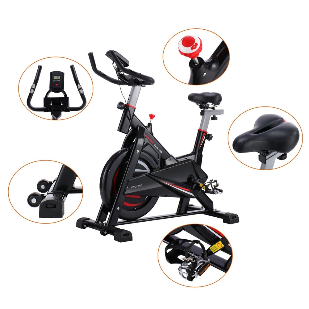 Gym Fitness Indoor Cycling Trainer Quiet Stationary Spinning Bike