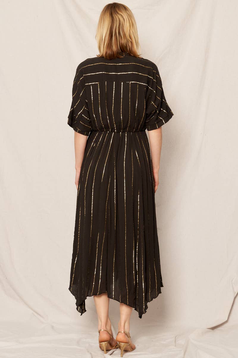 Striped Sequin Midi Dress [Sizes Small and Medium Only]