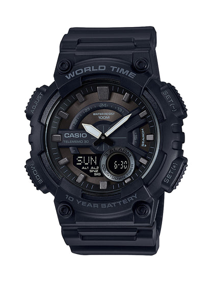 Casio Men's 'CLASSIC' Quartz Stainless Steel and Resin Casual Watch,