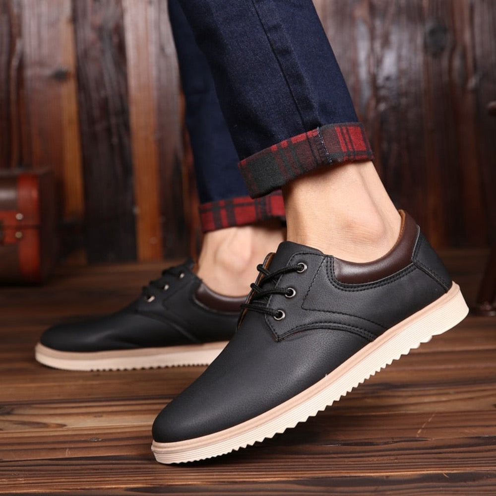 Mens Casual Flat Oxford Sneakers