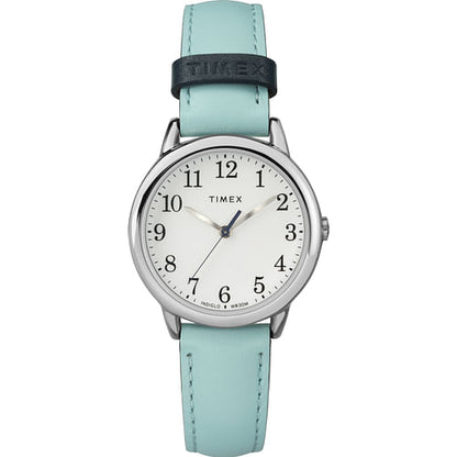 Timex TW2R62900 Women's 30mm Easy Reader Blue Leather Strap Watch