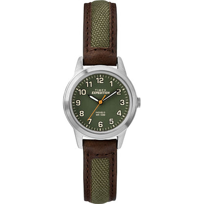 Timex TW4B12000 Unisex Expedition Field Mini Brown Leather Strap Watch