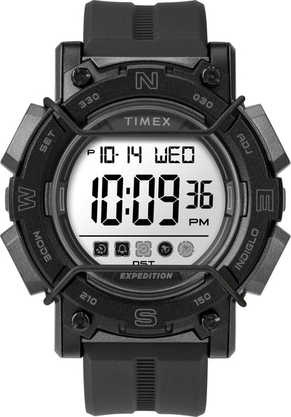 Timex TW4B18100 Men's Expedition   Chrono-Alarm-Timer 47mm Black Resin