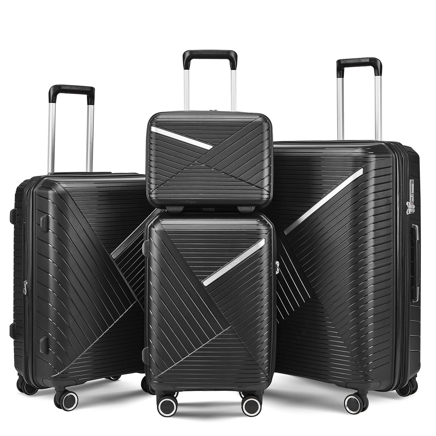 Luggage Sets 4 Piece(14/20/24/28), Expandable Lightweight Suitcase